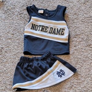 Pro Edge Kids Navy White Gold Notre Dame Cheer Set